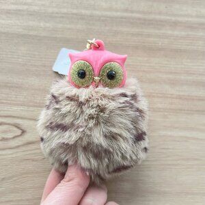 BBW Bath and Body Works Owl Hand Sanitizer Holder Pink & Gold